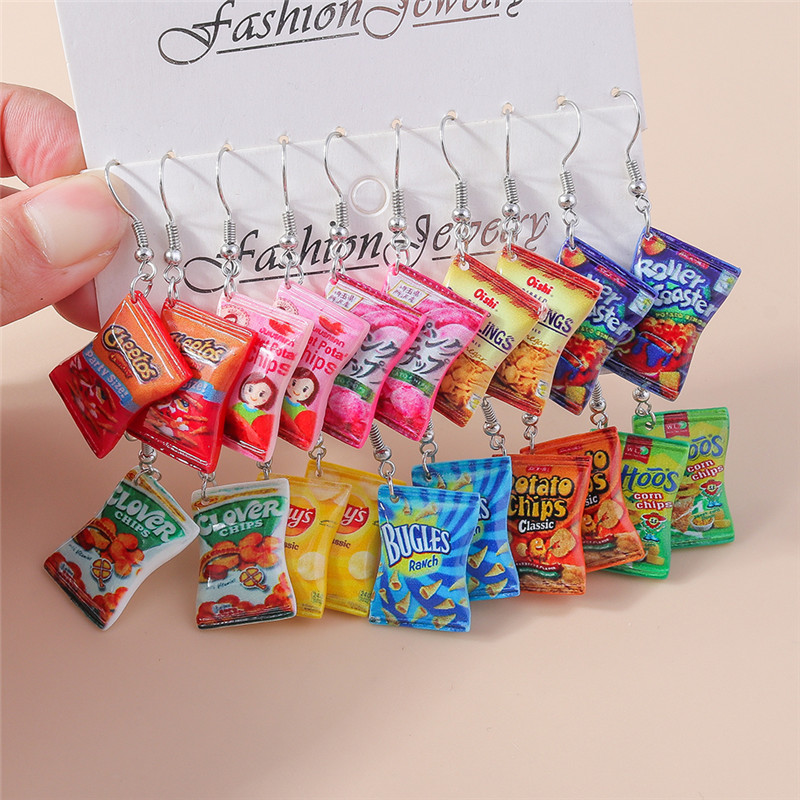 Zinc Food Snacks - Aihua 패션 여성 귀걸이의 새로운 귀여운