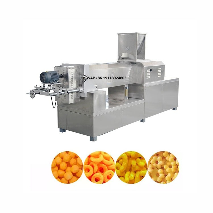 Food Snacks Making Machine - 팽화 옥수수 쌀 스낵 식품 압출기