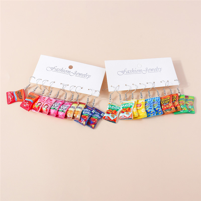 Aihua 패션 여성 귀걸이의 새로운 귀여운 수지 음식 - Zinc Food Snacks 리뷰 및 가격