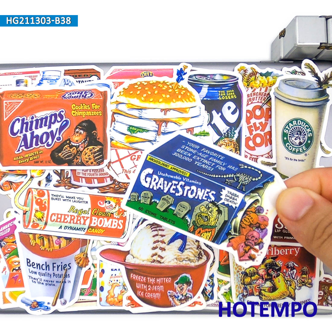 38 개, 간식 음료 음식 스푸프 외부 포장 스티커,  - Food Drink Snacks 리뷰 및 가격