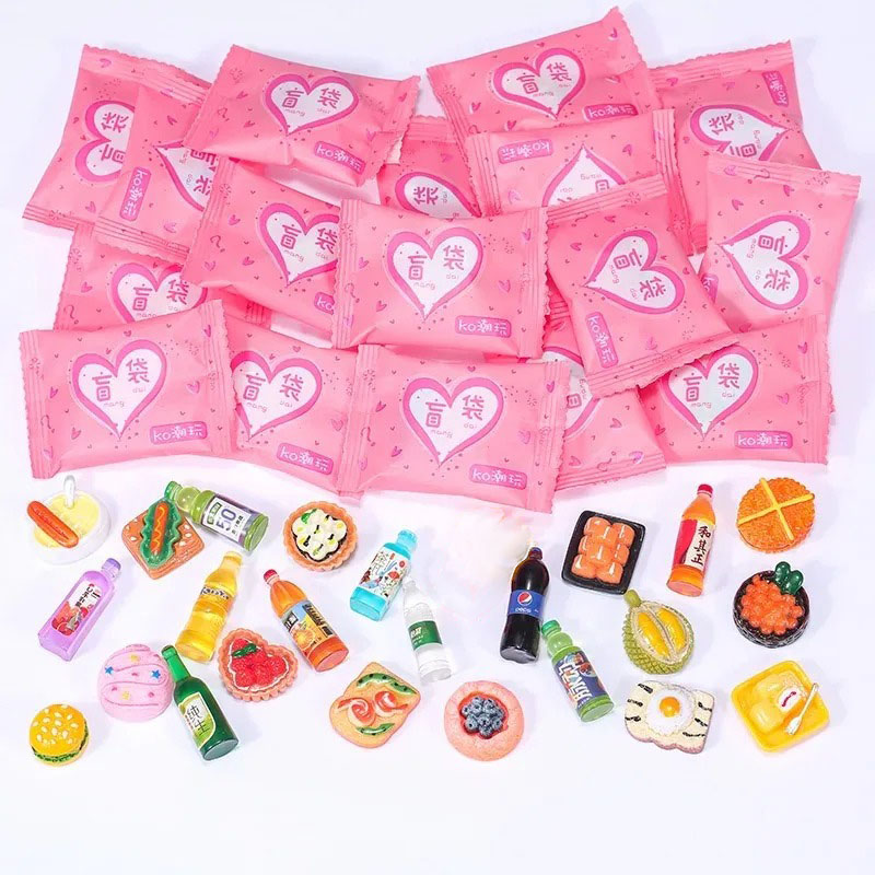 랜덤 스타일 가방 미니어처 음식 장난감 미니 모델 장난 - Food Drink Snacks 리뷰 및 가격