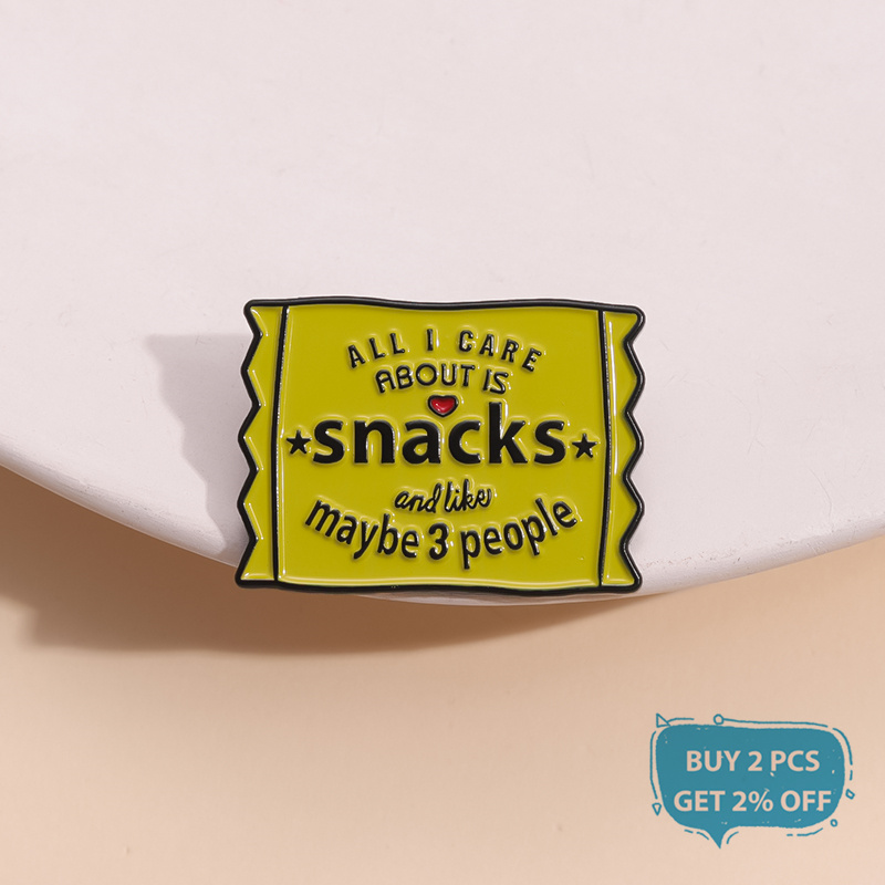 Introvert Foodie 간식 에나멜 핀 정크 푸 - Zinc Food Snacks 리뷰 및 가격